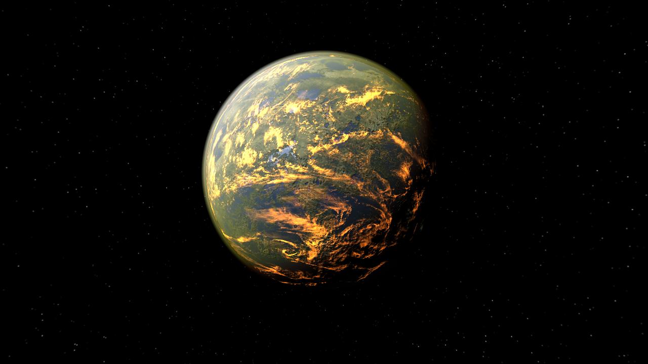 (NEW) Proxiden Prime Planet with Orange Sunsets,  Yellow Atmosphere, Orange Clouds, Cities, and Climate.