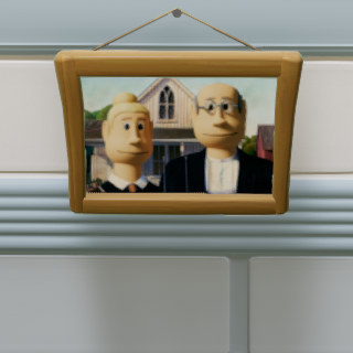 Two Point Gothic Wooden Frame