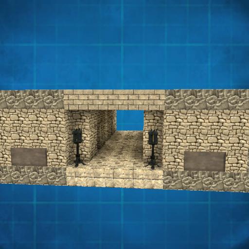 Dwarven Fortress - Corridor with Rooms
