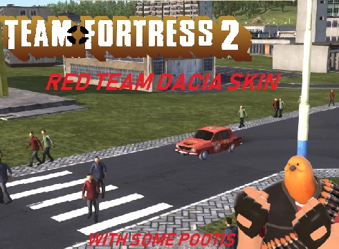 TF2 RED team skin for Dacia 1300