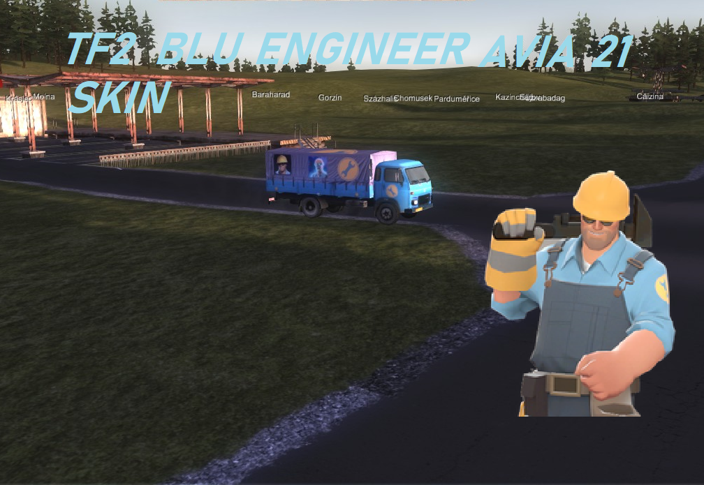 Avia 21 Covered BLU Enginner Skin TF2