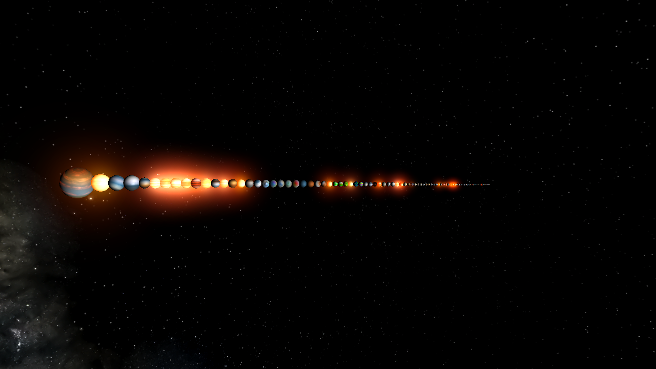 PLANET SIZE COMPARISON