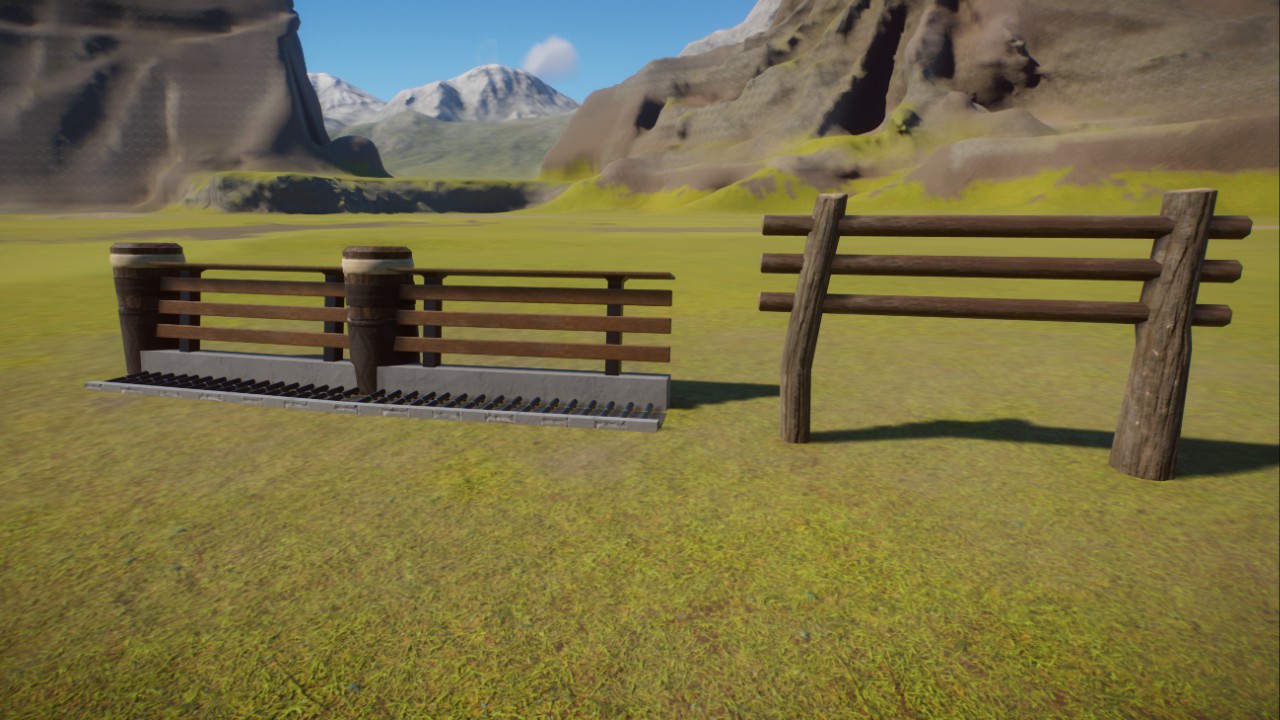 Two Simple Wooden Fences