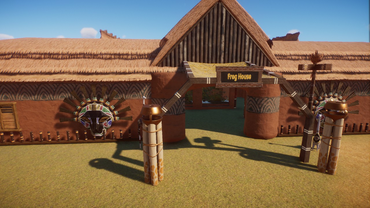 African Themed Frog House