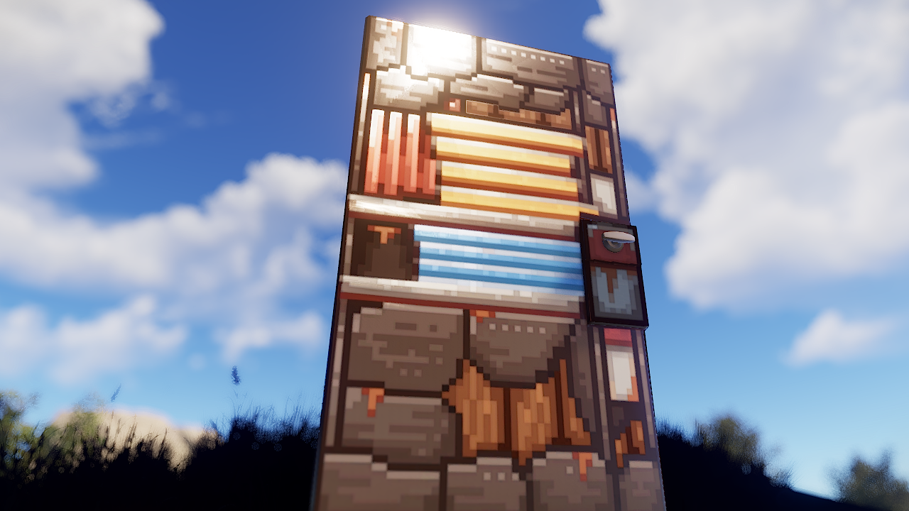 Pixel Metal Door