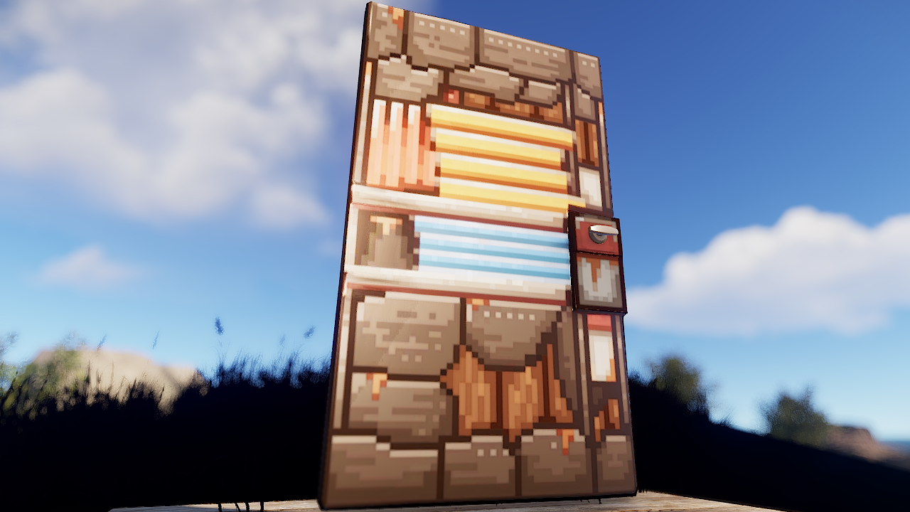 Pixel Metal Door