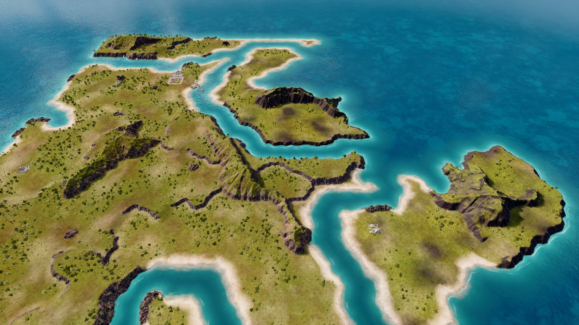 large map with smaller islands really pretty