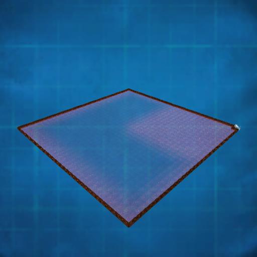 31 by 31 glass floor chip