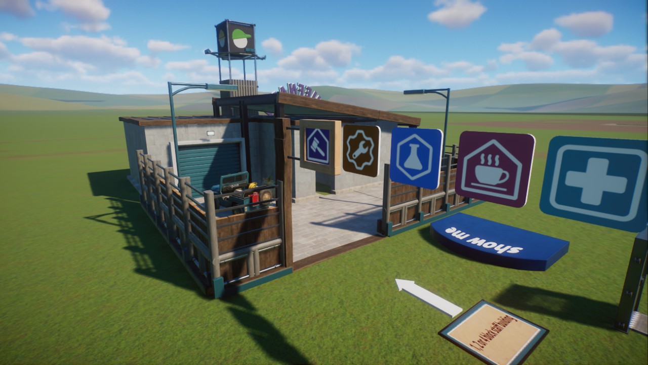 TEALIA | Small staff building with various options and a carpark preview