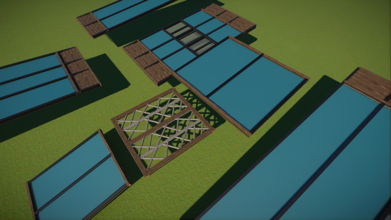 TEALIA | Roof set with various types of abstract roofs preview