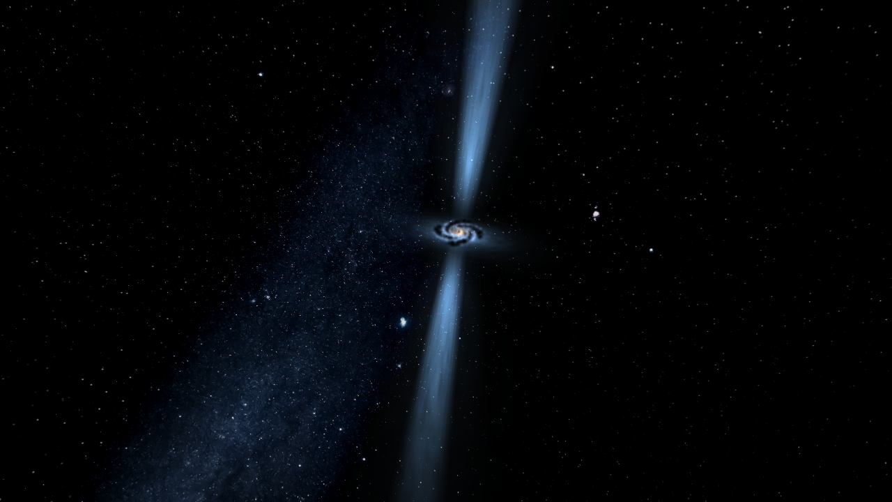 milky way quasar