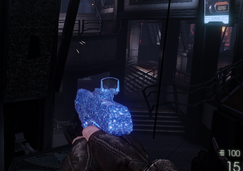 Blue Glitter Medic Pistol*