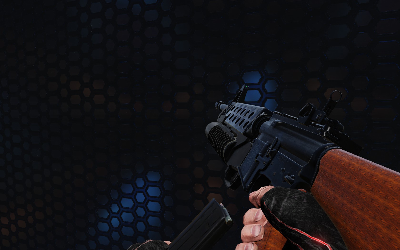 M16 M203 Wood Furniture V2