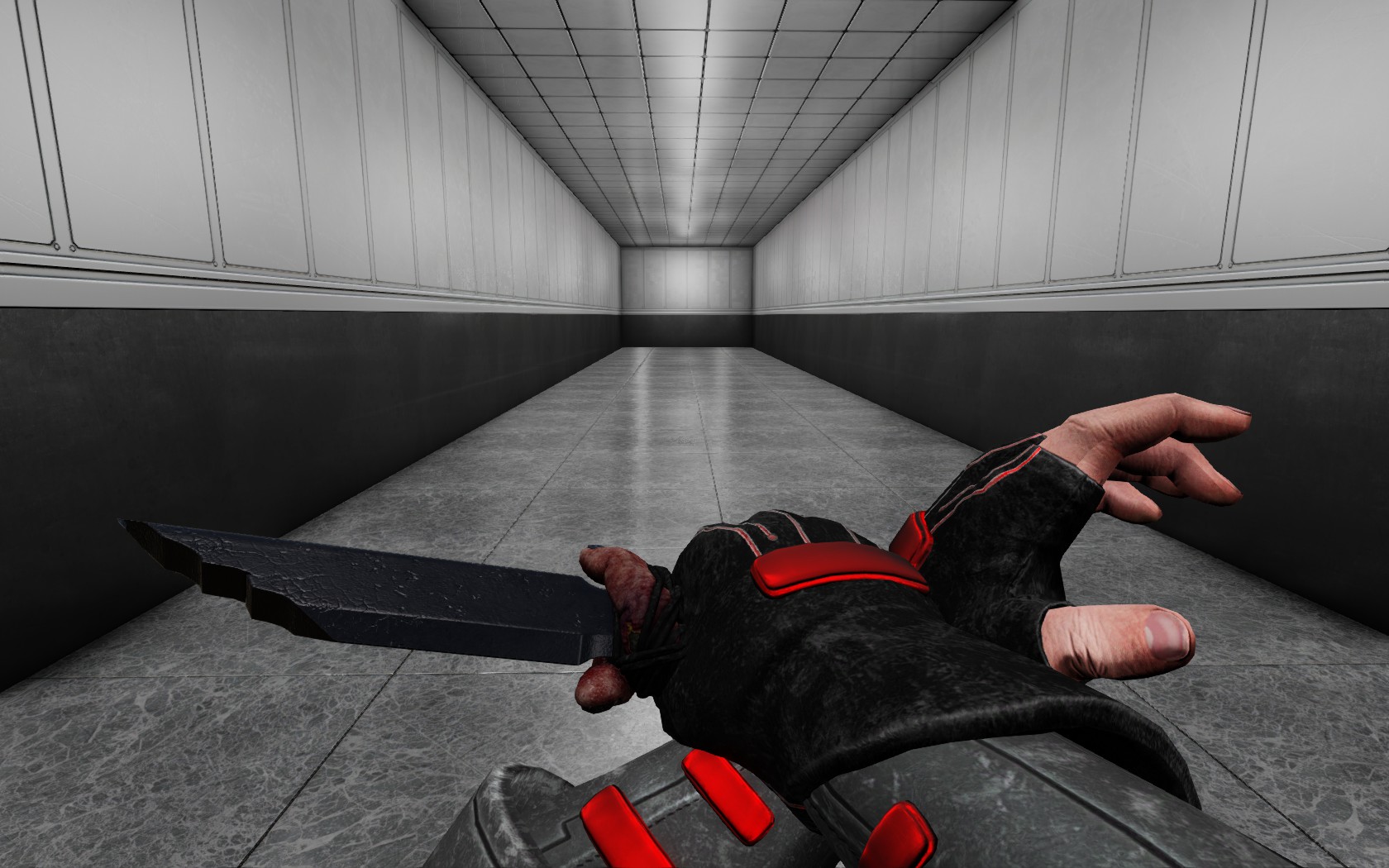Survivalist Knife Clean and Black