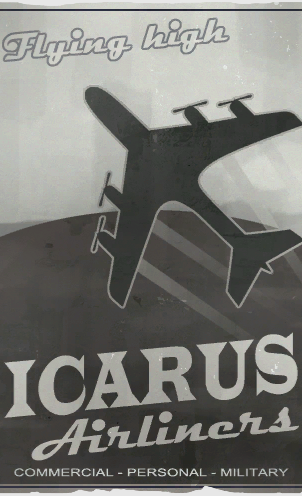 Icarus Airlines poster