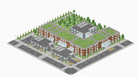 Old Hospital with new extansions