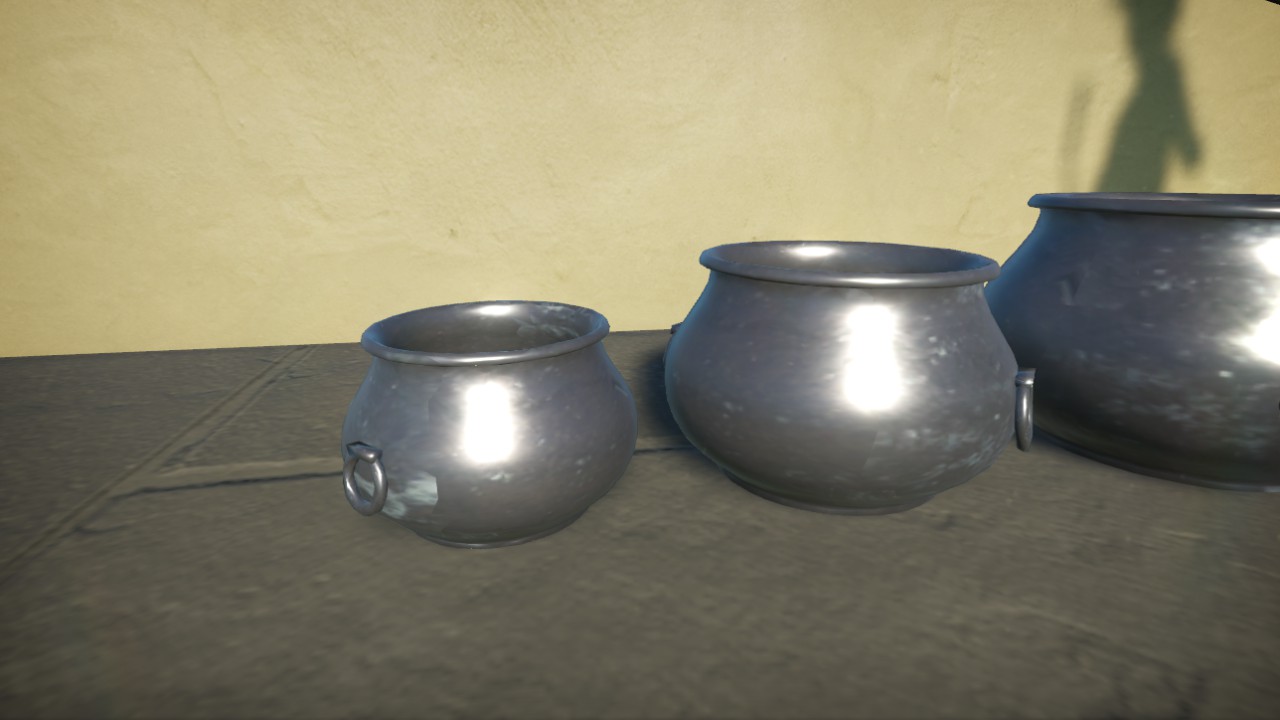 Cauldron 50 cm Pewter