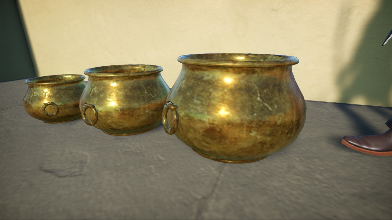 Cauldron 80 cm Brass