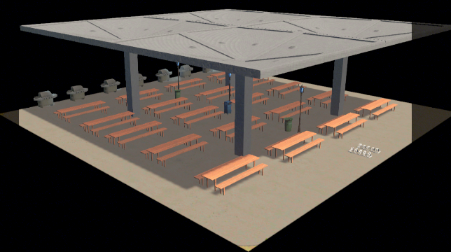 Modular Parks 4x4 Covered Tables preview