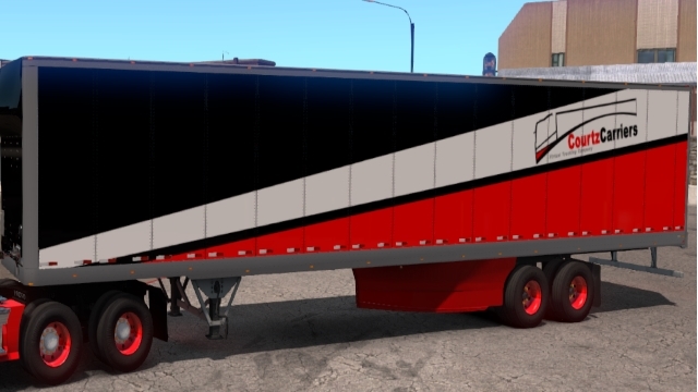 Courtz Carriers ATS owned trailer paint with AI traffic