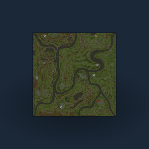 Карта "Реки от Урала" | Map "Rivers from the Urals"