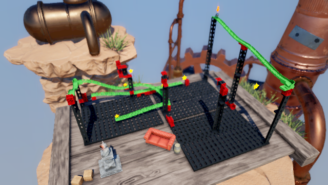 Sky land teleporters