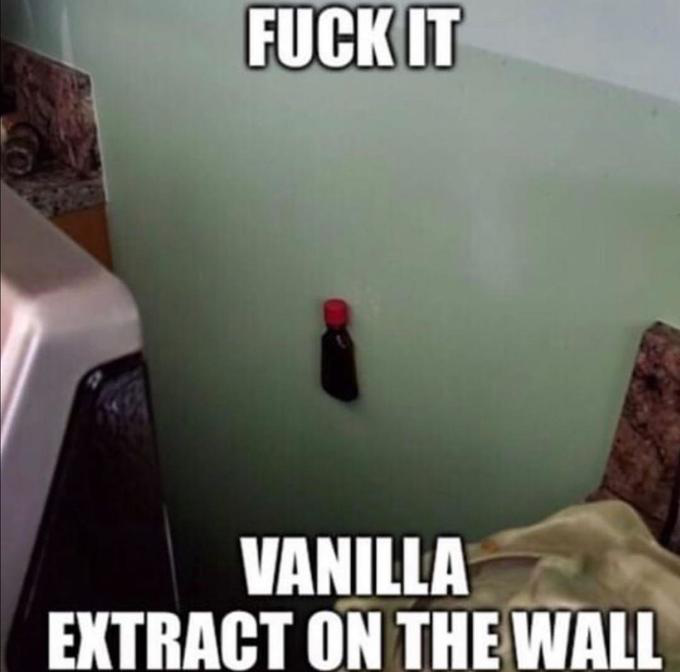 VANILLA EXTRACT ON THE WALL