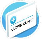 Clown Clinic sign