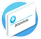 Doghouse sign