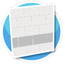 Light grey tile edge