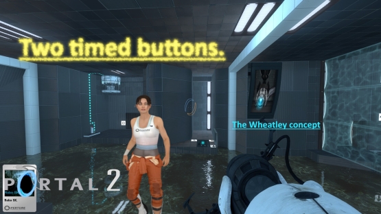 The Wheatley concept - Two timed buttons.
