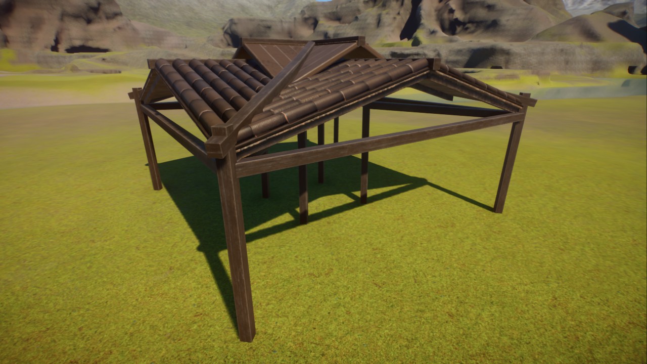 A basic medium wooden shelter