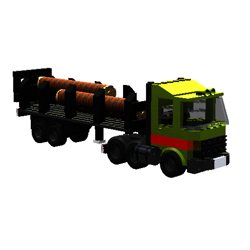 Truck with Log Trailer V2