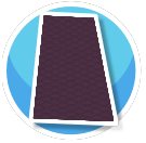Purple Raindrop Long Rug