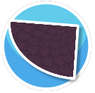 Purple Raindrop Corner Rug