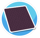 Purple Raindrop Standard Rug
