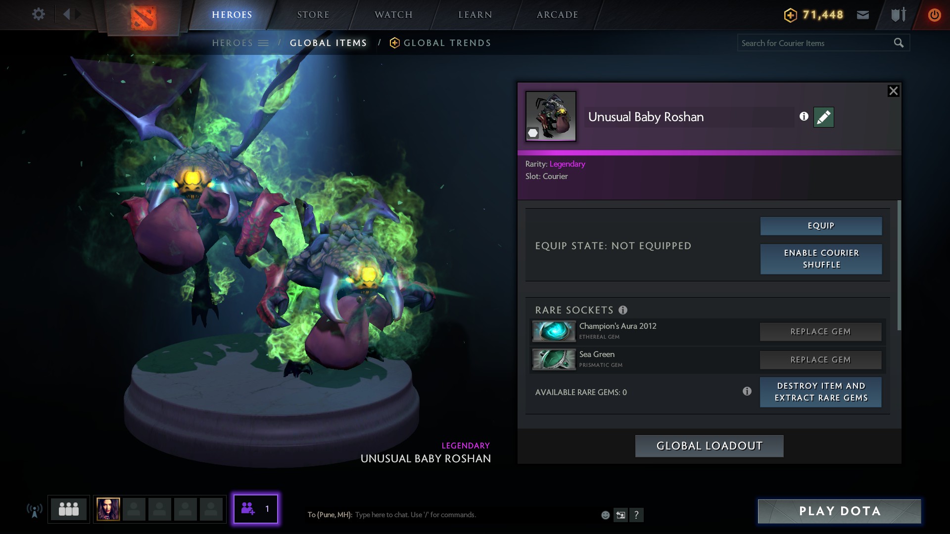 Сообщество Steam :: Скриншот :: Unusual Baby Roshan with CA2012