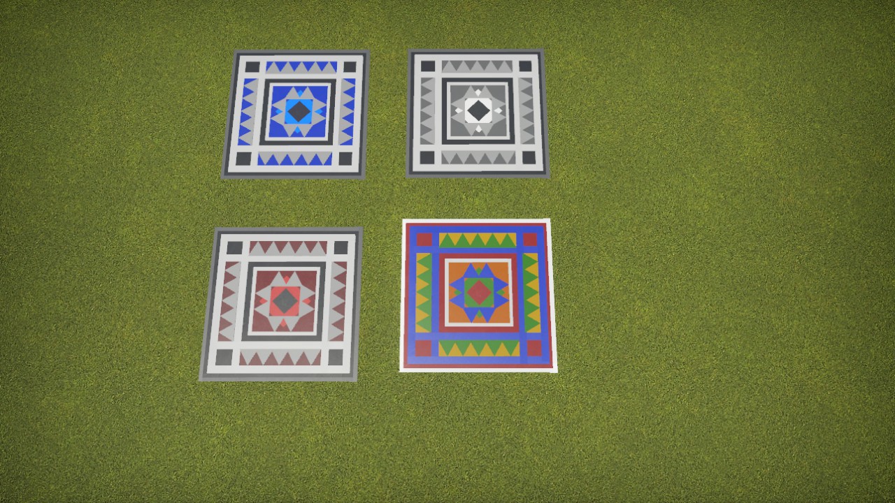 Fancy Floor Tile 4x4 No DLC Basic Shapes only