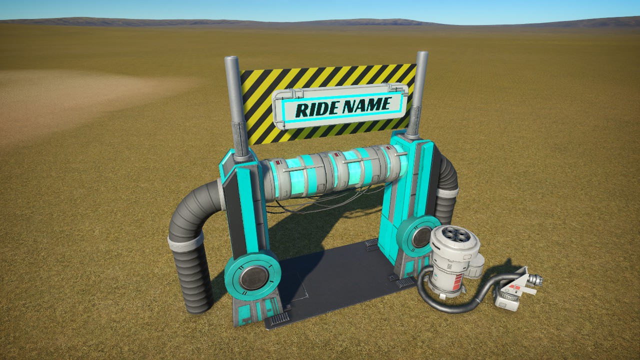 Cyberpunk Scifi Ride Entrance (No DLCs)