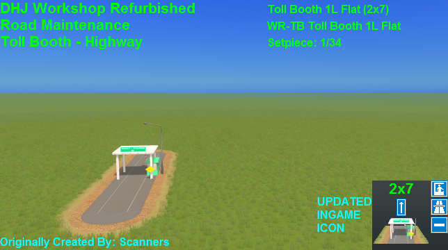 Toll Booth 1L Flat (2x7)
