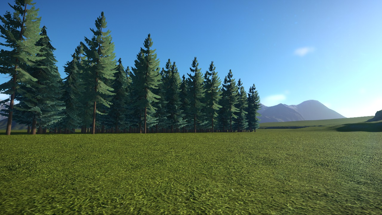 Alpine trees: forest preview