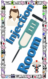 Injection Room sign