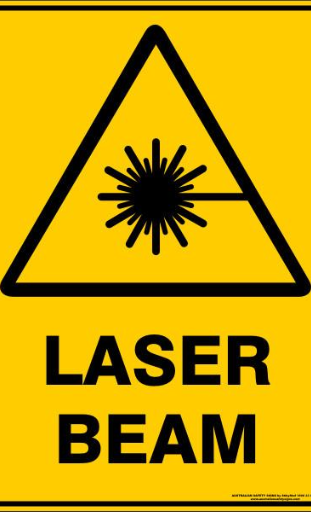 Laser Beam Sign