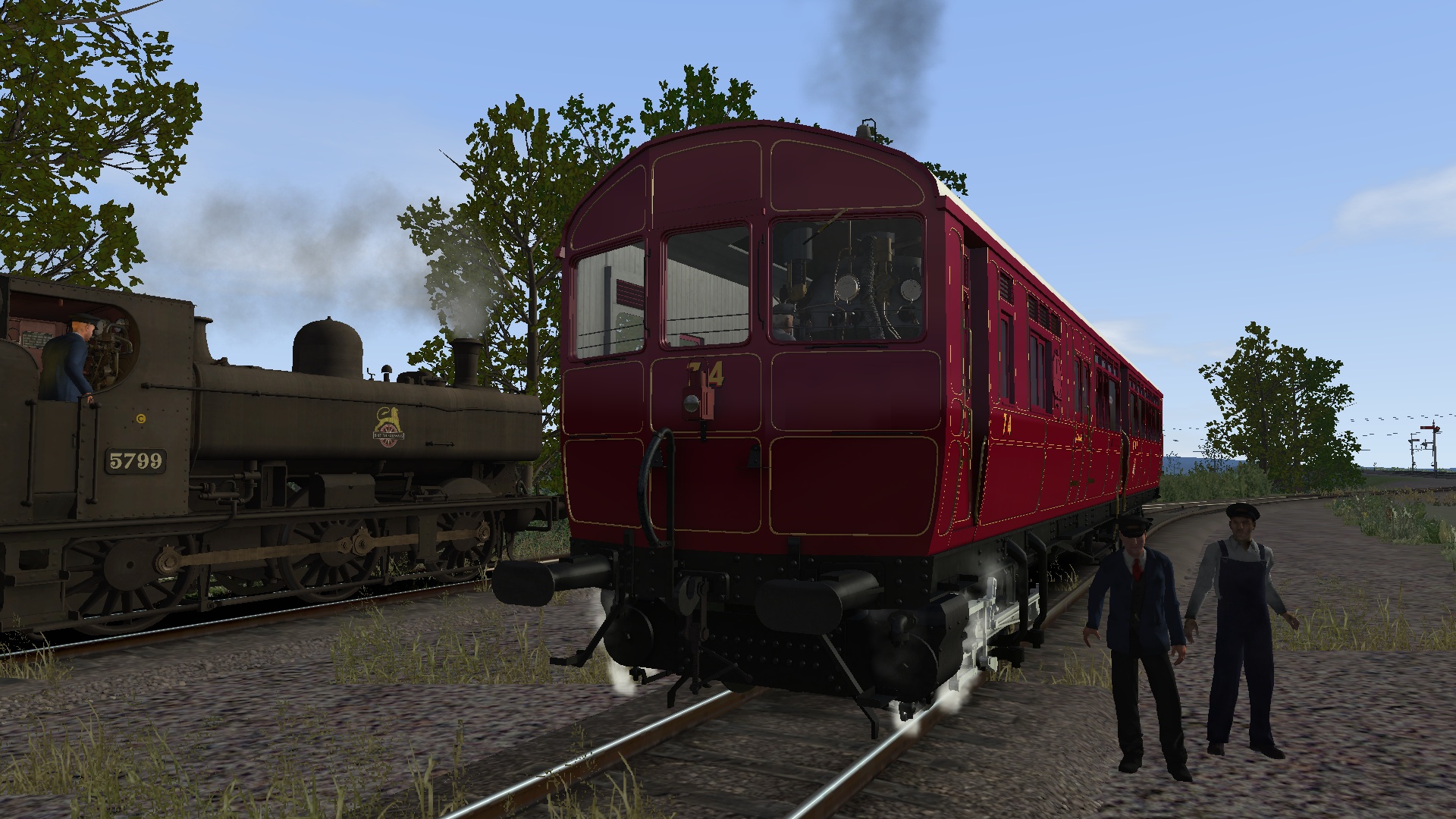 Steam Railmotor on the Malmesbury Branch