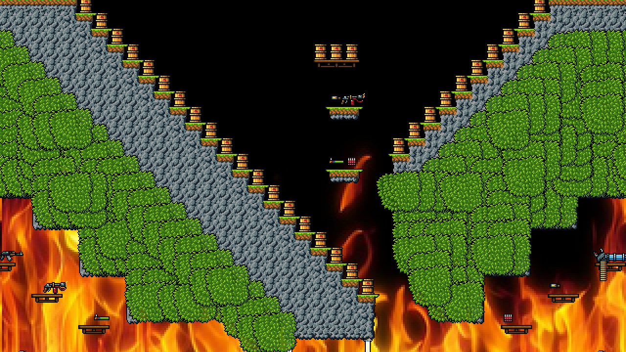 Burning stairs