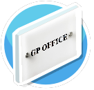Glass effect GP Office sign preview