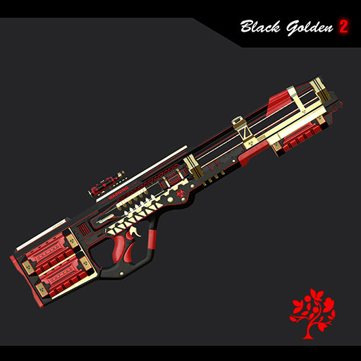 Black Golden 02 - Rail Gun