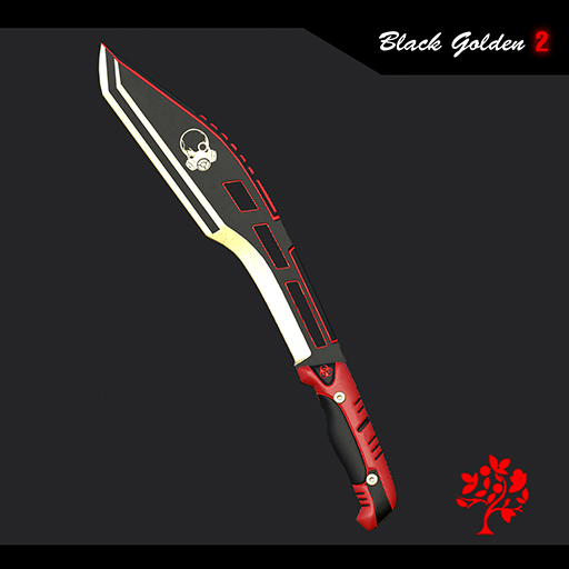 Black Golden 02 - SharpShooter Knife