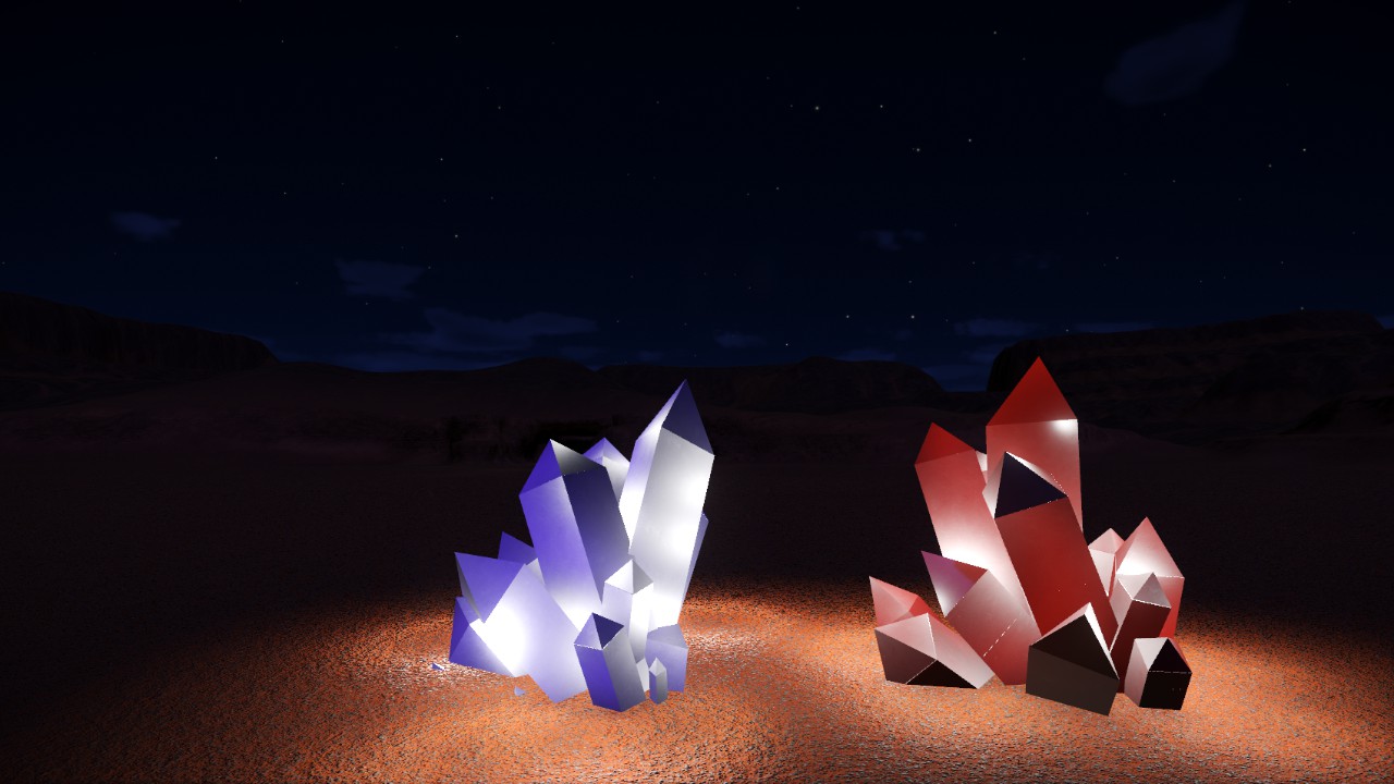 Glowing Crystals