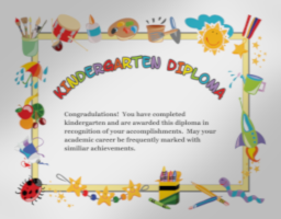 Kindergarten Diploma MS